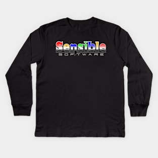 Retro Computer Games Sensible Software Kids Long Sleeve T-Shirt